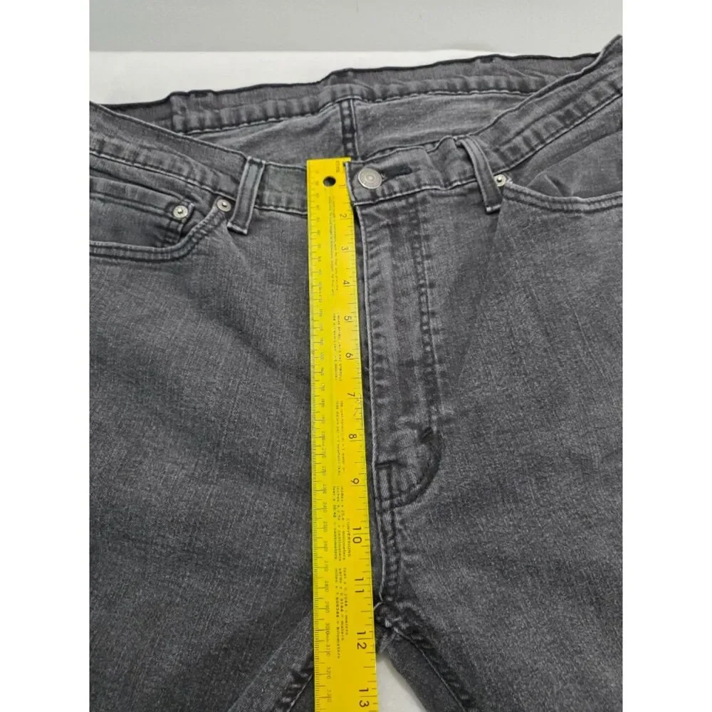 Levis 541 Athletic Taper Jeans Mens 38x32 Washed Black Stretch Denim Pants